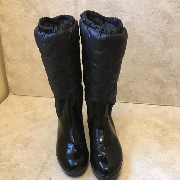 NEW COACH CANTINA QUILTED BOOTS IN BLACK size 6.5 - Picture 12 of 12